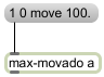 図：メッセージを max-movado へ接続