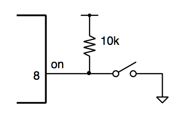 Miyagino4 led switch (pull-up) example
